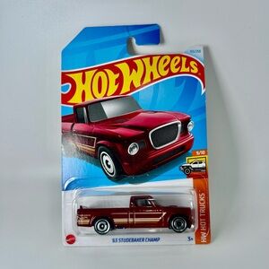 Hot Wheels HW Hot Trucks 9/10 '63 Studebaker Champ 155/250 Red NEW for 2021